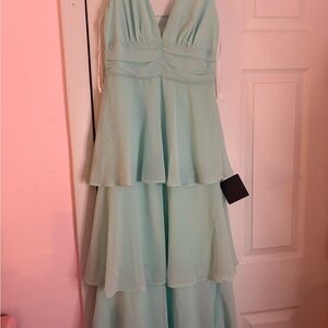 Aqua Blue Lulu’s tiered dress